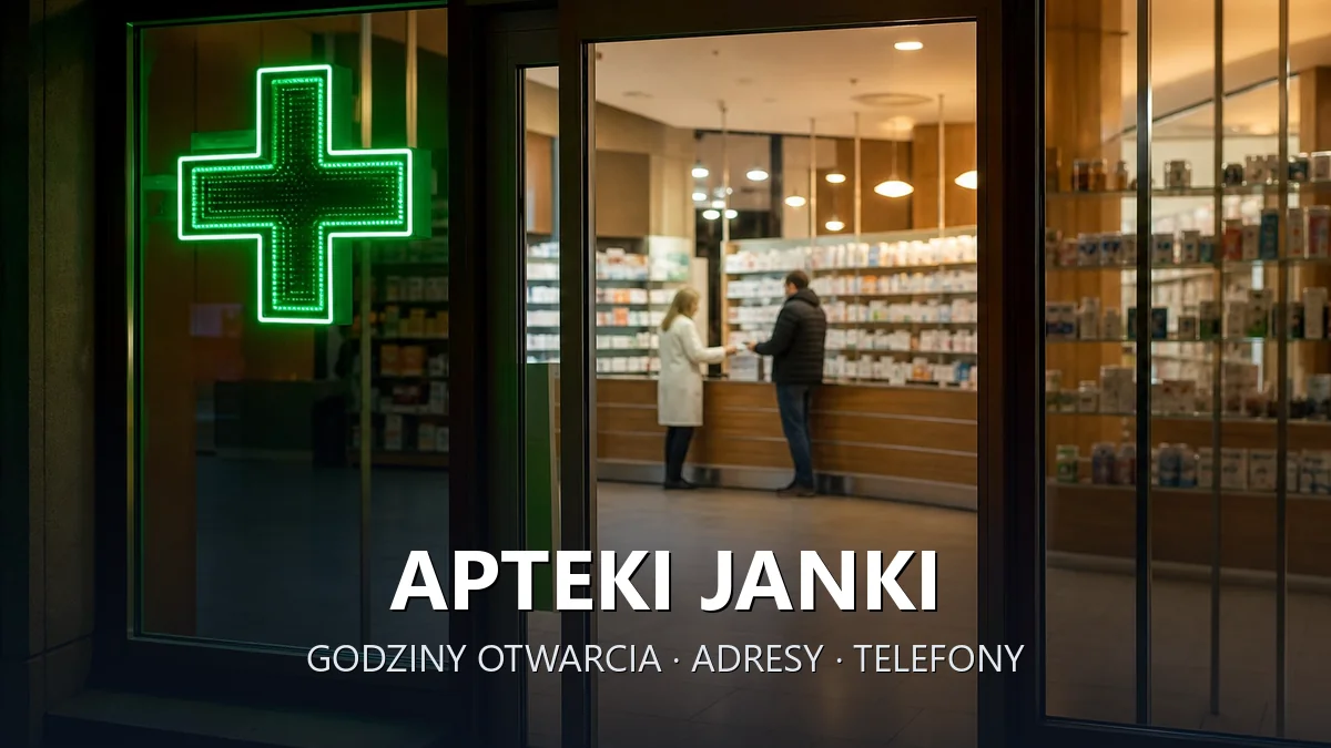 Apteki Janki, gmina Raszyn, powiat pruszkowski - adresy, telefony, godziny otwarcia