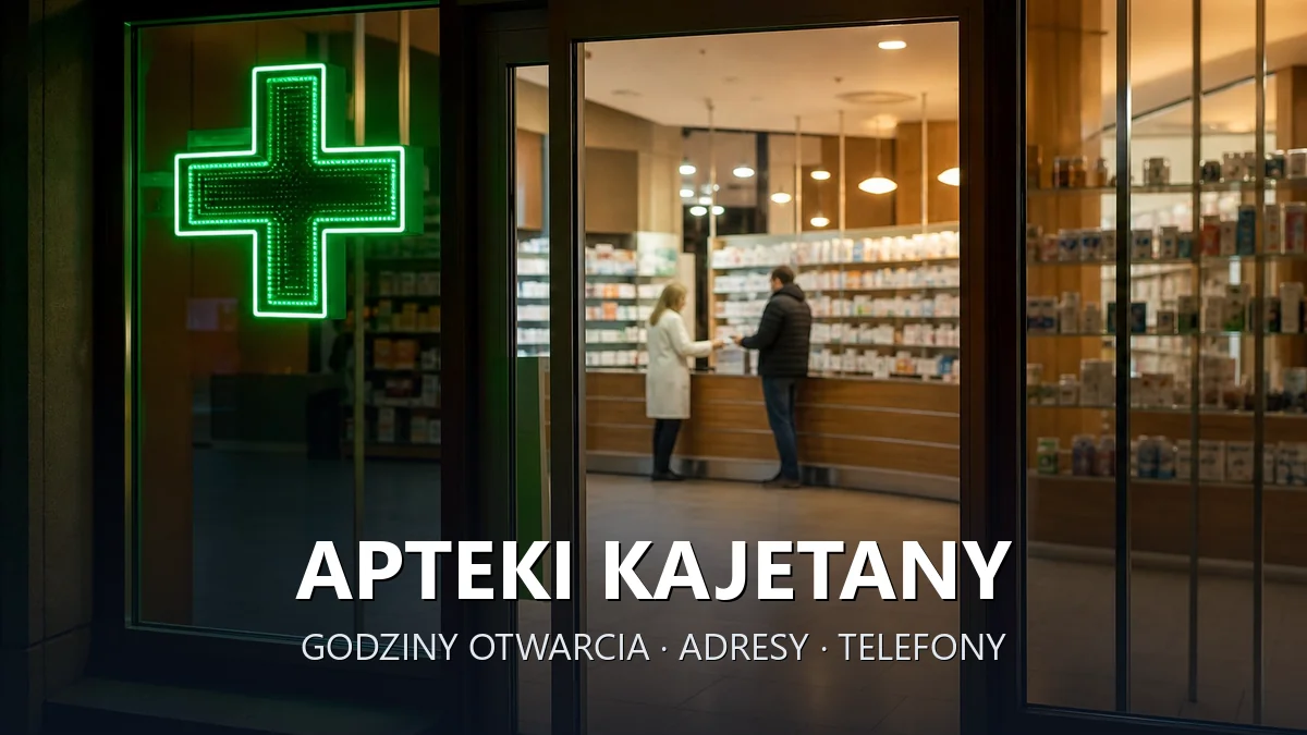 Apteki Kajetany, gmina Nadarzyn, powiat pruszkowski - adresy, telefony, godziny otwarcia