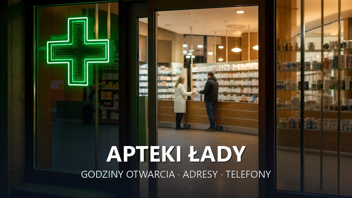 Apteki Łady, gmina Raszyn, powiat pruszkowski - adresy, telefony, godziny otwarcia