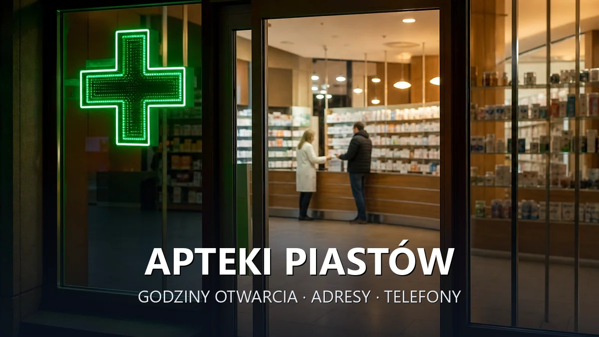 Apteki Piastów, powiat pruszkowski - adresy, telefony, godziny otwarcia