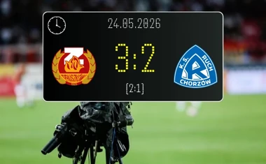 [PIŁKA NOŻNA] Betclic 1. liga – Znicz Pruszków – Ruch Chorzów 3:2. Gospodarze wygrali po meczu pełnym zwrotów