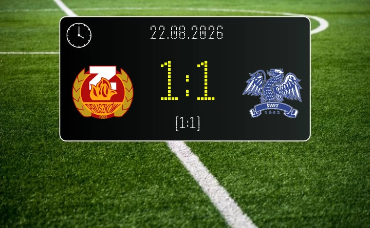 [PIŁKA NOŻNA] Znicz Pruszków – KS Świt Szczecin 1:1 w Betclic 2. lidze