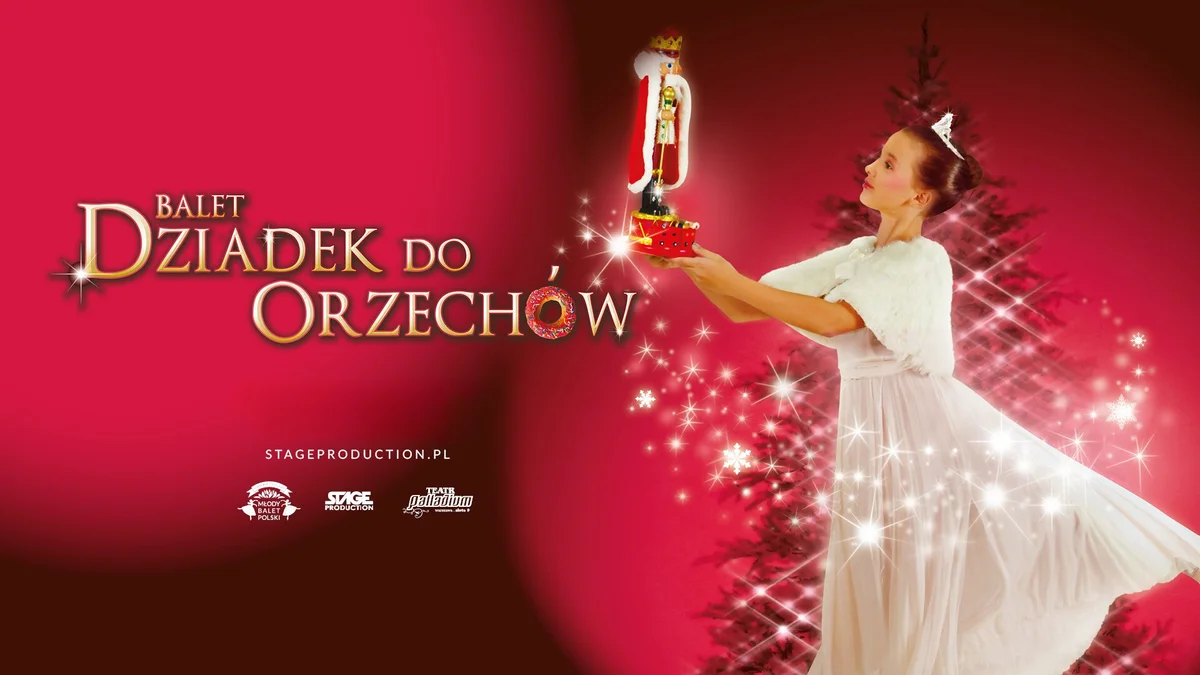 Grafika promocyjna wydarzenia Baletowa adaptacja „Dziadka do Orzechów” w Pruszkowie