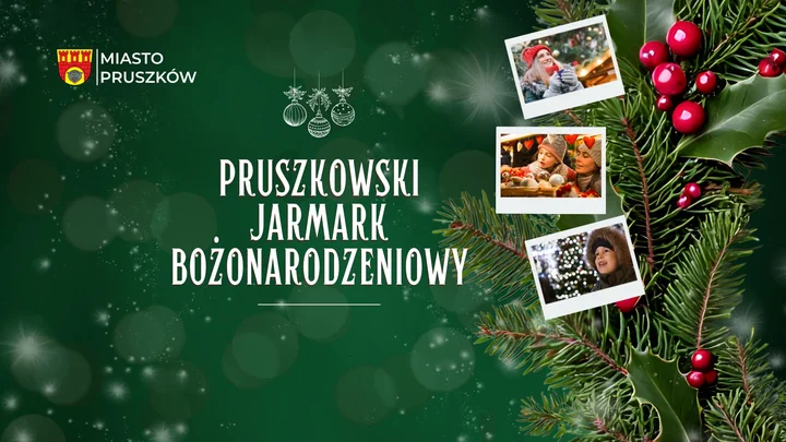 Grafika promocyjna wydarzenia Jarmark Bożonarodzeniowy w Pruszkowie — Plac Jana Pawła II, 7 grudnia 2025