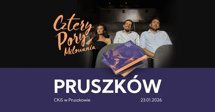 Grafika promocyjna wydarzenia Cztery Pory Miłowania w Pruszkowie — koncert