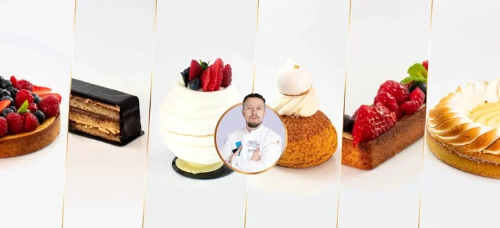 Grafika promocyjna wydarzenia Podstawy Cukiernictwa – dwudniowe szkolenie cukiernicze z Igorem Zaritskim