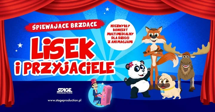 Grafika promocyjna wydarzenia Śpiewające Brzdące: Lisek i Przyjaciele – Pruszków