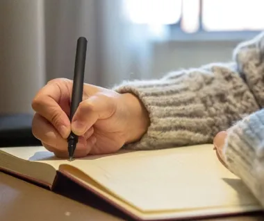 Grafika promocyjna wydarzenia Dyktando dla Dorosłych im. Haliny Gniadek