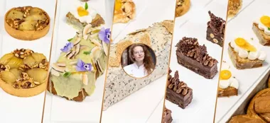 Grafika promocyjna wydarzenia Fundamenty Wegańskiego Cukiernictwa — szkolenie cukiernicze z Izabelą Domaradzką