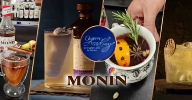 Grafika promocyjna wydarzenia Lemoniady, mocktaile i kawy mrożone – bezpłatne szkolenie Master MONIN