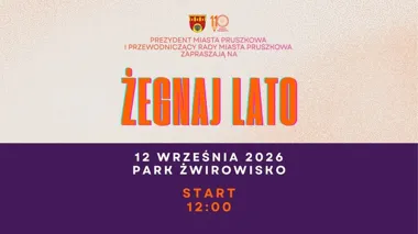 Grafika promocyjna wydarzenia Żegnaj Lato