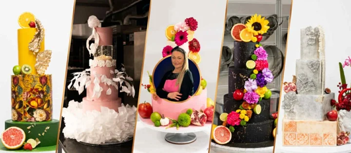 Grafika promocyjna wydarzenia Torty Weselne od A do Z — szkolenie z Iwoną Wendel (Ciotka Beza) & Krzysztofem Madajewskim