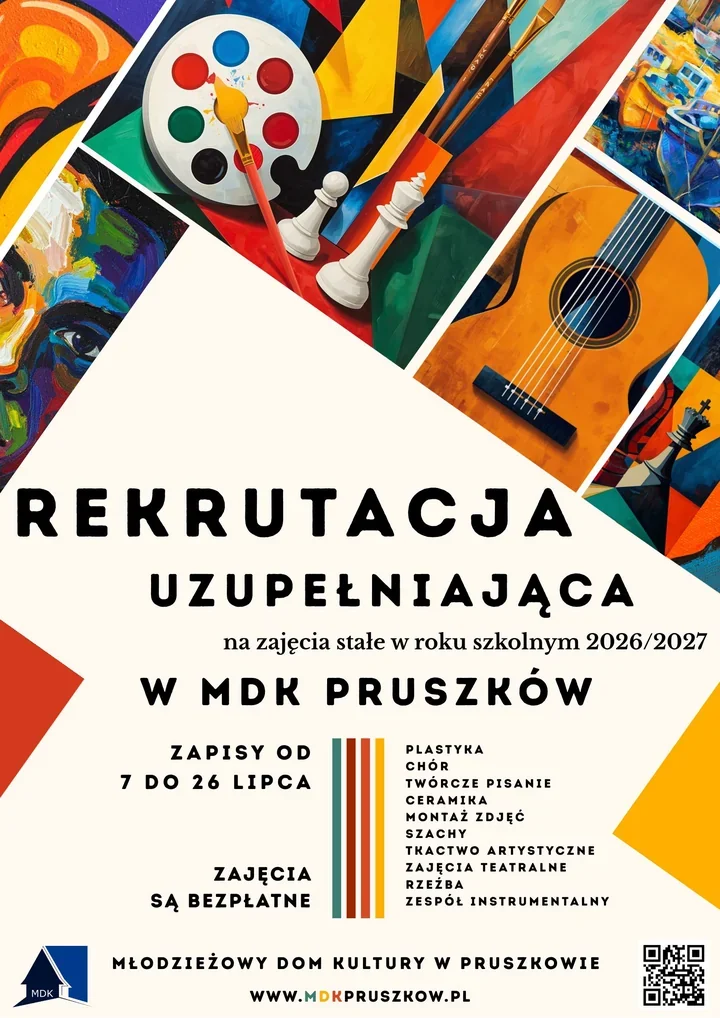 Ostatnie miejsca w MDK Pruszków - rusza druga szansa na ulubione zajęcia