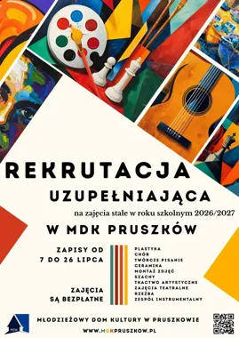 Ostatnie miejsca w MDK Pruszków - rusza druga szansa na ulubione zajęcia