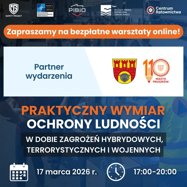 Bezpieczniej na co dzień – praktyczne warsztaty online o ochronie ludności