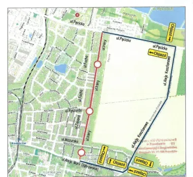 Komorów szykuje objazdy. Podhalańska i Ireny zostaną wyłączone z ruchu