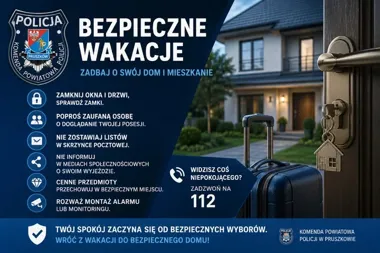 Wakacyjny wyjazd może zdradzić włamywaczom pusty dom