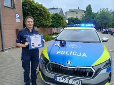 Czapka, policyjny lizak i radiowóz. Nietypowa lekcja w Pruszkowie