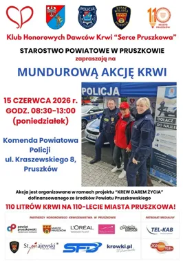 Krew oddadzą przy komendzie - pruszkowska akcja ma otwarty charakter